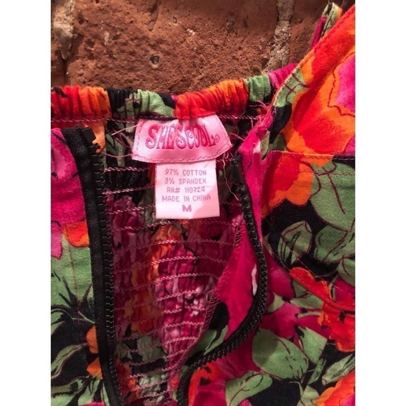 𝅺FLORAL Corseted Dress With Front Zipper - Picture 4 of 4